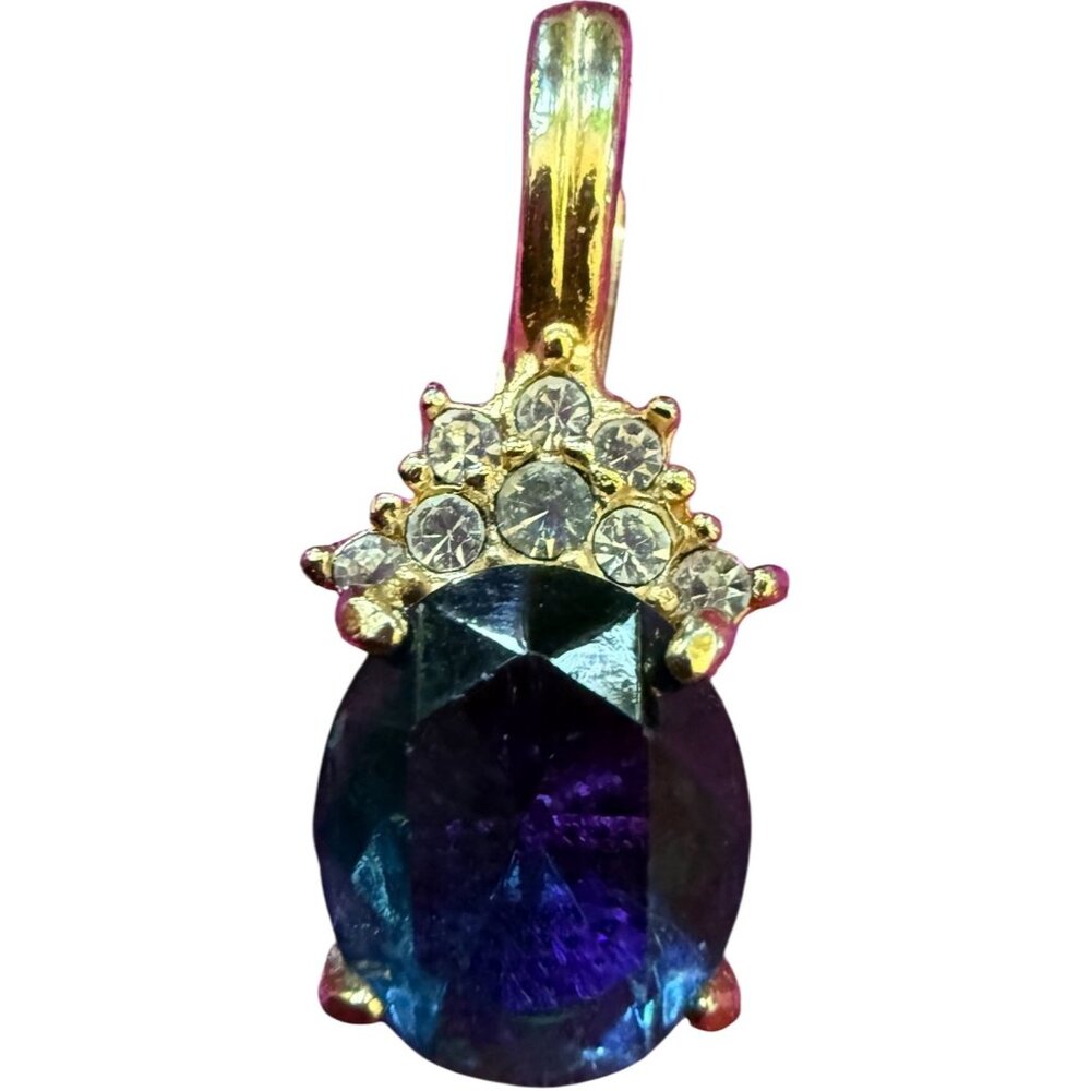 Roman Gold-Tone Faux Gem Stone PendantCrystal VIRGO september